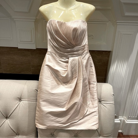 Alfred Sung Dress Pink Cocktail Party Dress Size 6 Wedding party Prom - Picture 1 of 10